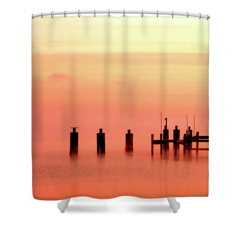Clay Shower Curtain featuring the photograph Eery Morn #2 by Clayton Bruster