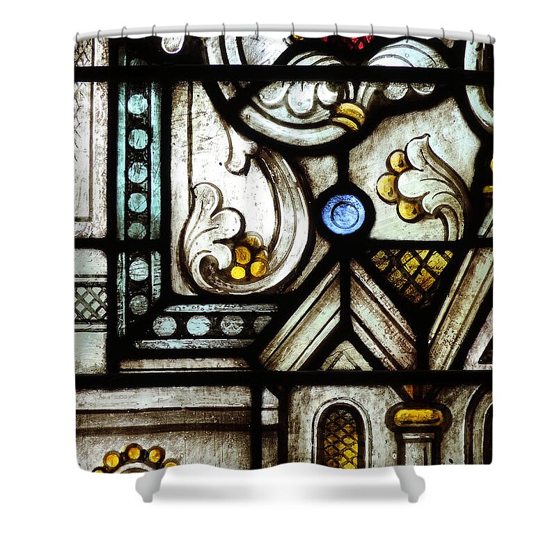 Glass Shower Curtain featuring the photograph Stained Glass Window #2 by Rudy Umans