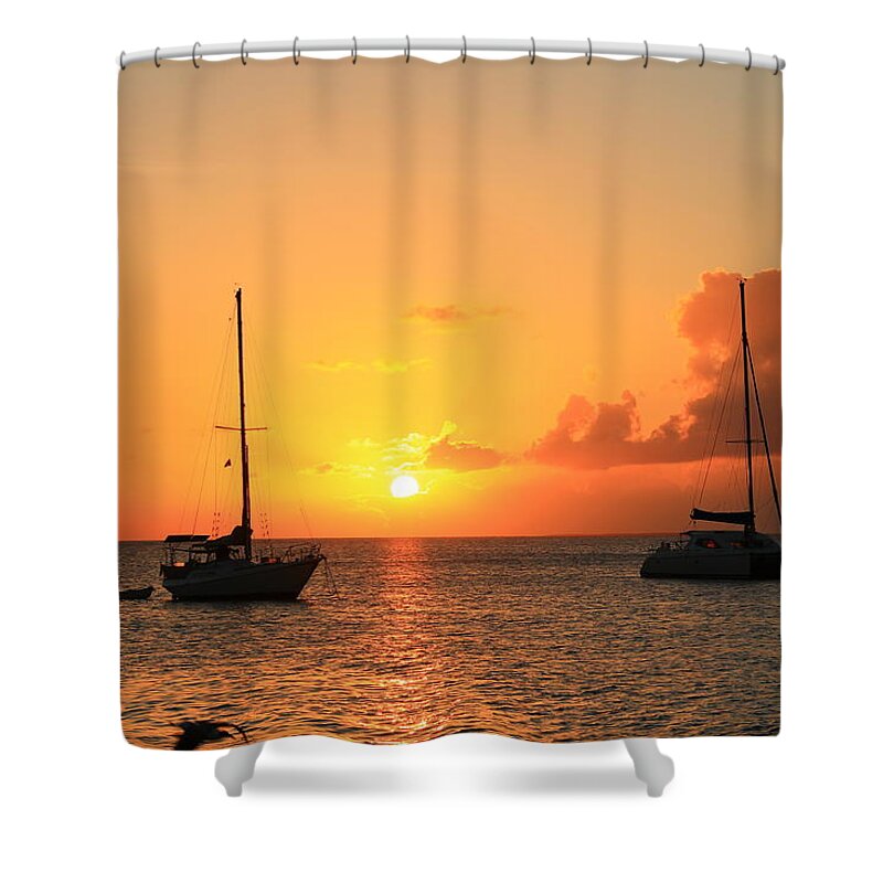 Sunset Shower Curtain featuring the photograph Sunset #21 by Catie Canetti