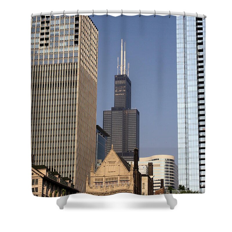 Chicago Shower Curtain featuring the photograph Sears Tower #3 by Ely Arsha