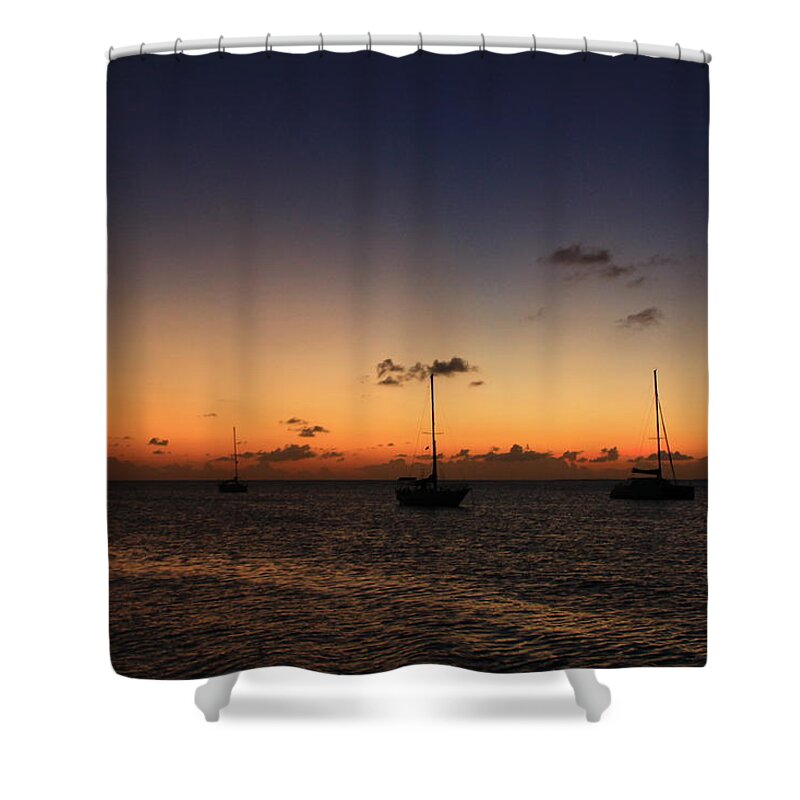 Sailboats Shower Curtain featuring the photograph Sunset #31 by Catie Canetti
