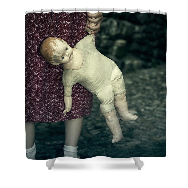 Female Shower Curtain featuring the photograph The Doll #4 by Joana Kruse