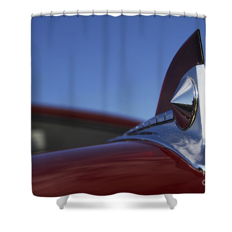 Classic Shower Curtain featuring the photograph '50 Ford #50 by Dennis Hedberg