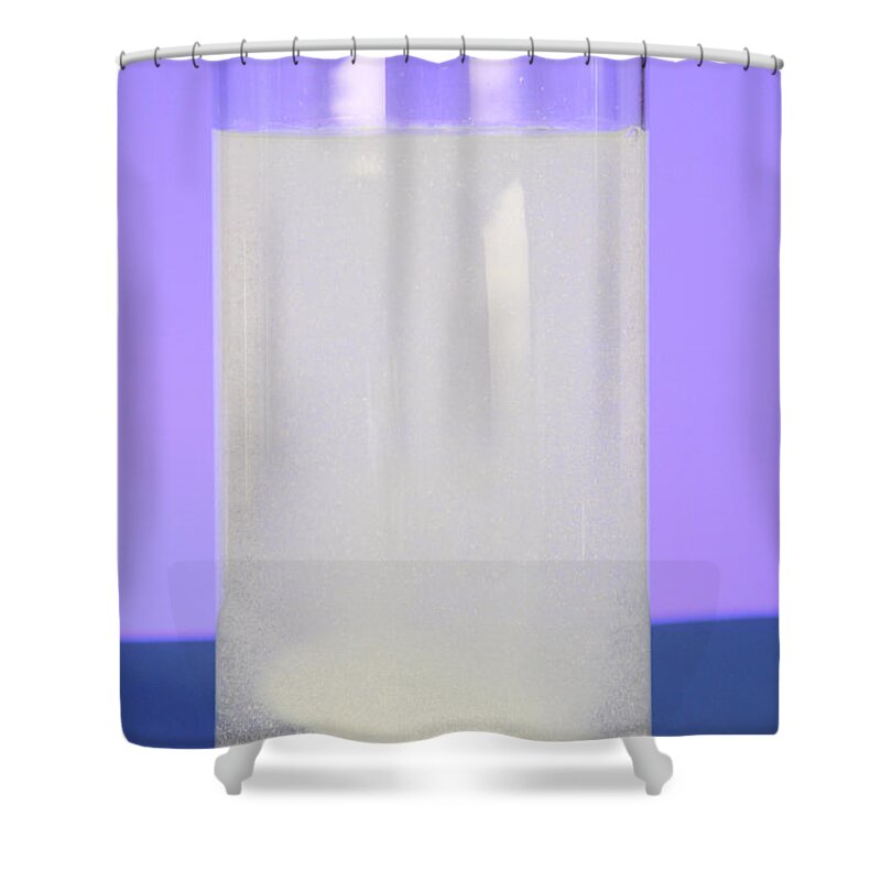 Medicine Shower Curtain featuring the photograph Alka-seltzer Dissolving In Water #6 by Photo Researchers, Inc.
