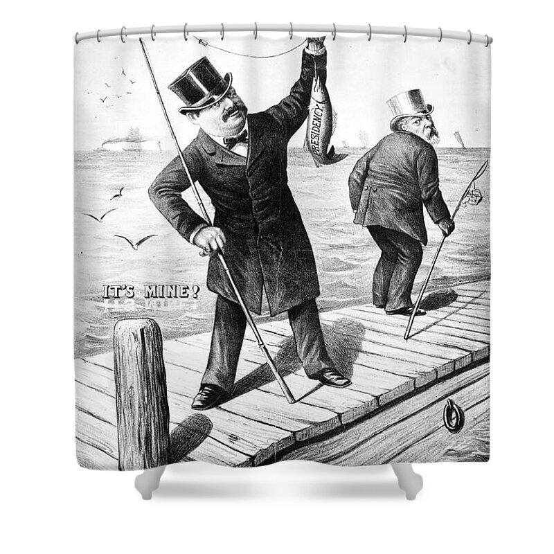 1888 Shower Curtain featuring the photograph Presidential Campaign, 1888 #6 by Granger