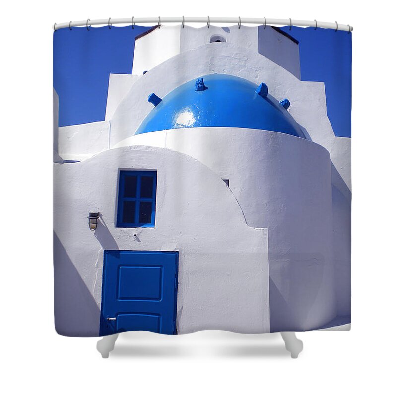 Coletteguggenheim Shower Curtain featuring the photograph Santorini Greece #6 by Colette V Hera Guggenheim