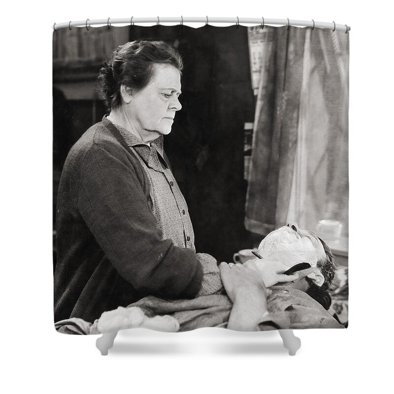 -barbers & Beatuy Salons- Shower Curtain featuring the photograph Silent Still: Barber Shop #7 by Granger