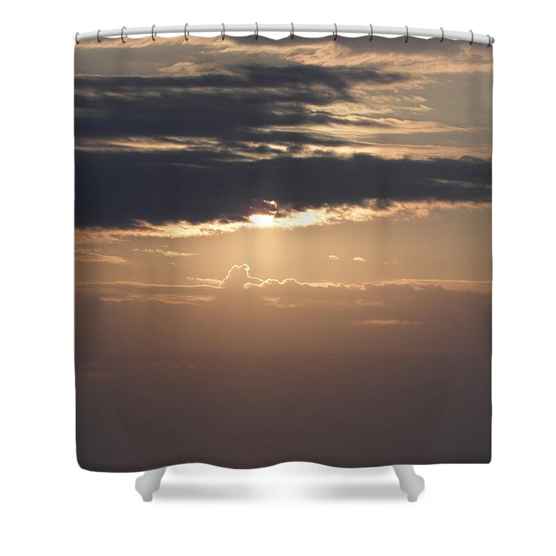 Sky Shower Curtain featuring the photograph A Sky Sunrise Of Beauty by Kim Galluzzo