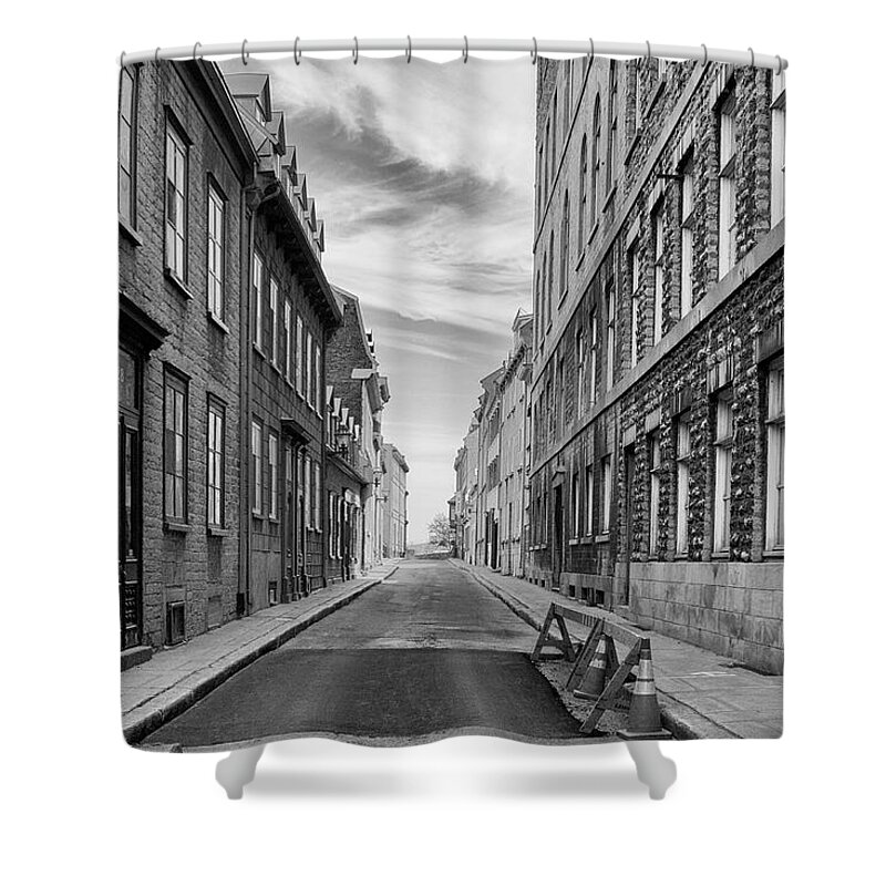 Street Shower Curtain featuring the photograph Abandoned Street by Eunice Gibb