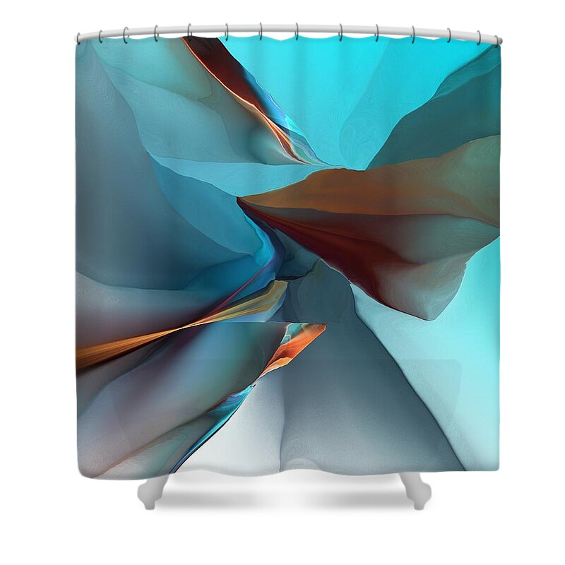 Fine Art Shower Curtain featuring the digital art Abstract 011612 by David Lane