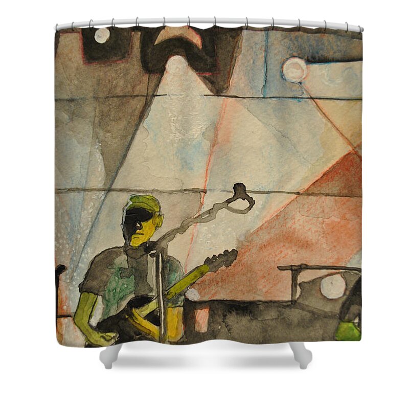 Umphrey's Mcgee Shower Curtain featuring the painting Abstract Special by Patricia Arroyo