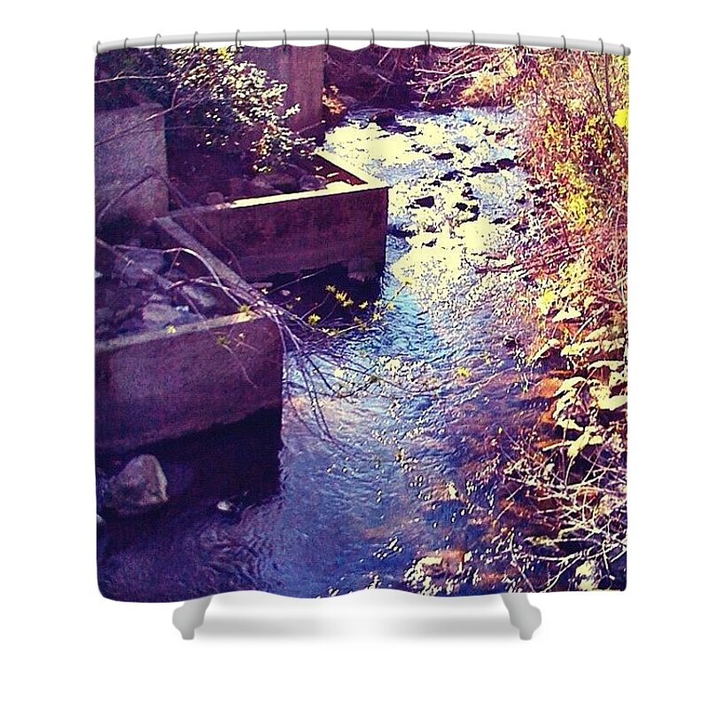 All_shots Shower Curtain featuring the photograph And A River Runs Through It #napa_ca by Anna Porter