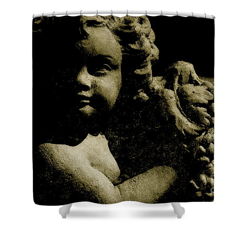 Angel Shower Curtain featuring the photograph Angelina My Little Angel by Susanne Van Hulst