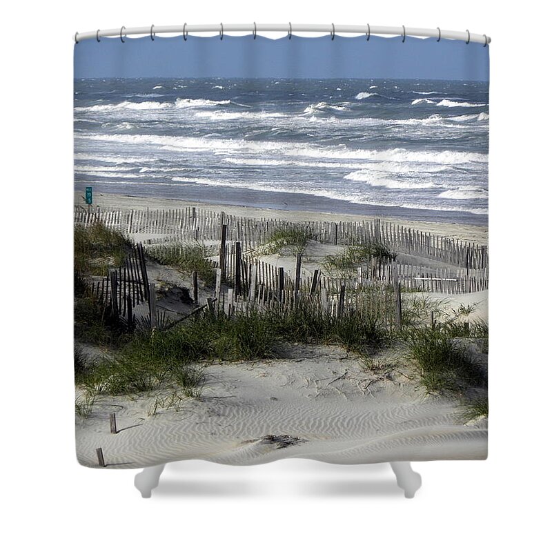 Sea Shower Curtain featuring the photograph Angry Sea by Kim Galluzzo