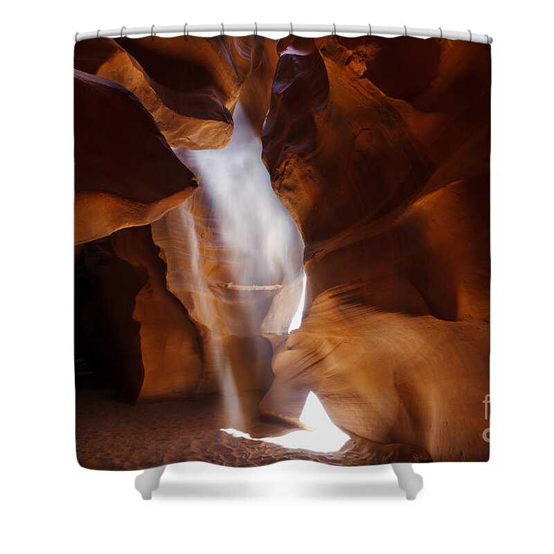 Antelope Canyon Shower Curtain featuring the photograph Antelope Canyon Light by Dennis Hedberg