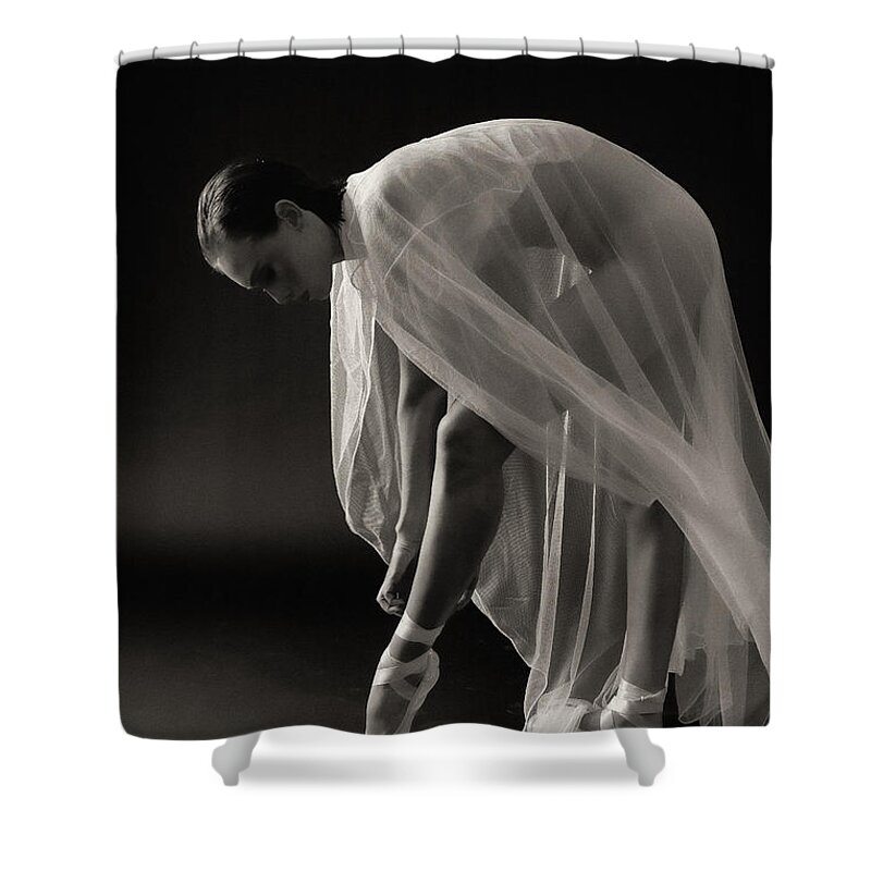 Ballerina Shower Curtain featuring the photograph Ballerina by Hugh Smith