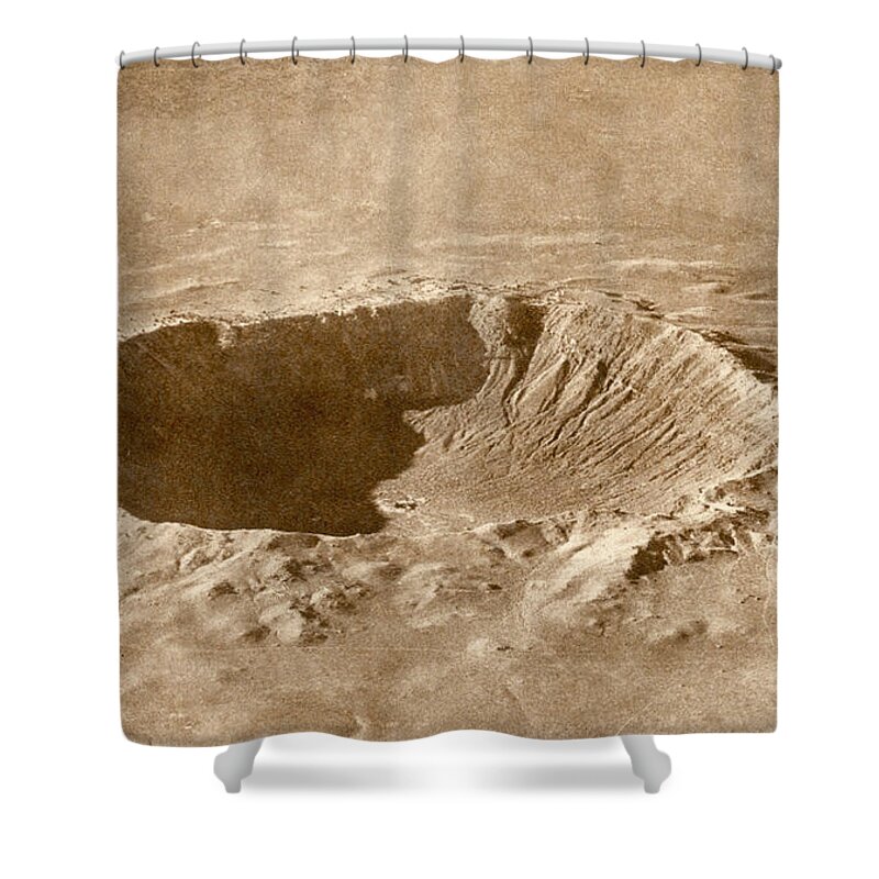 Meteor Crater Shower Curtain featuring the photograph Barringer Crater by Science Source
