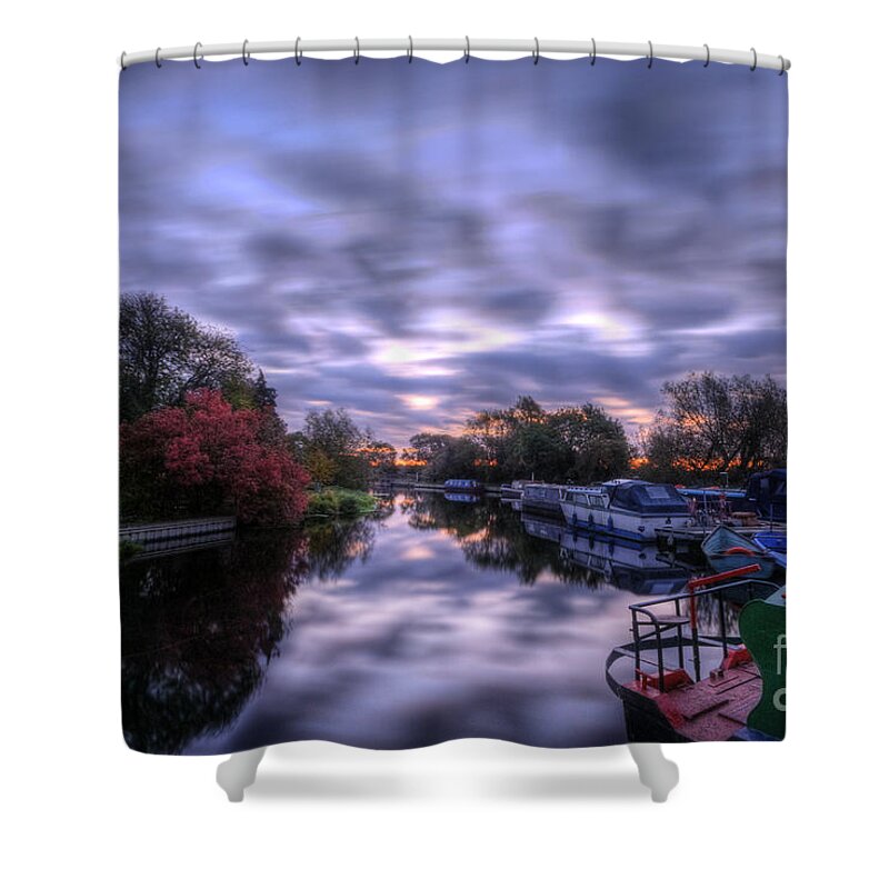 Hdr Shower Curtain featuring the photograph Barrow Sunrise In Motion by Yhun Suarez