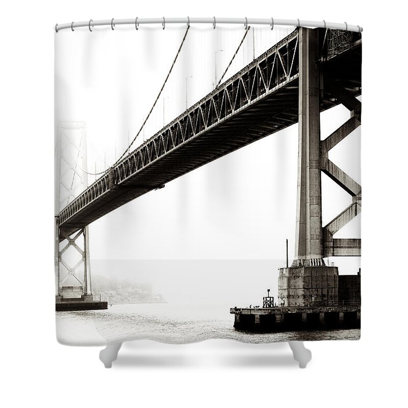 Bay Bridge Shower Curtain featuring the photograph Bay Bridge by Jarrod Erbe