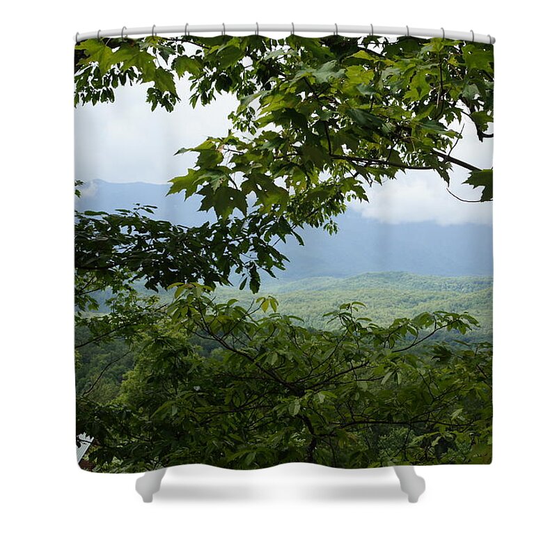 Landscape Shower Curtain featuring the photograph Beautiful Mountain View by Megan Cohen