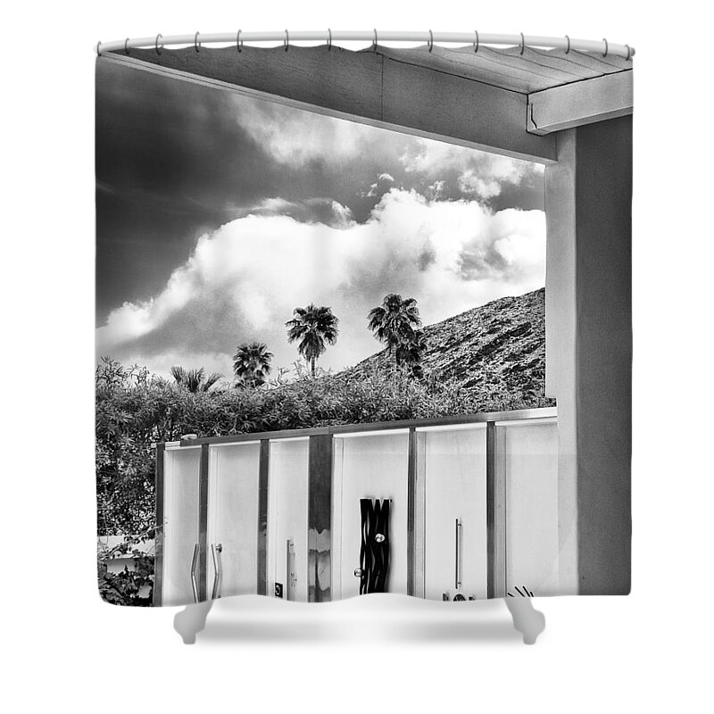 Doors Shower Curtain featuring the photograph TUXEDO TERRACE Palm Springs CA by William Dey