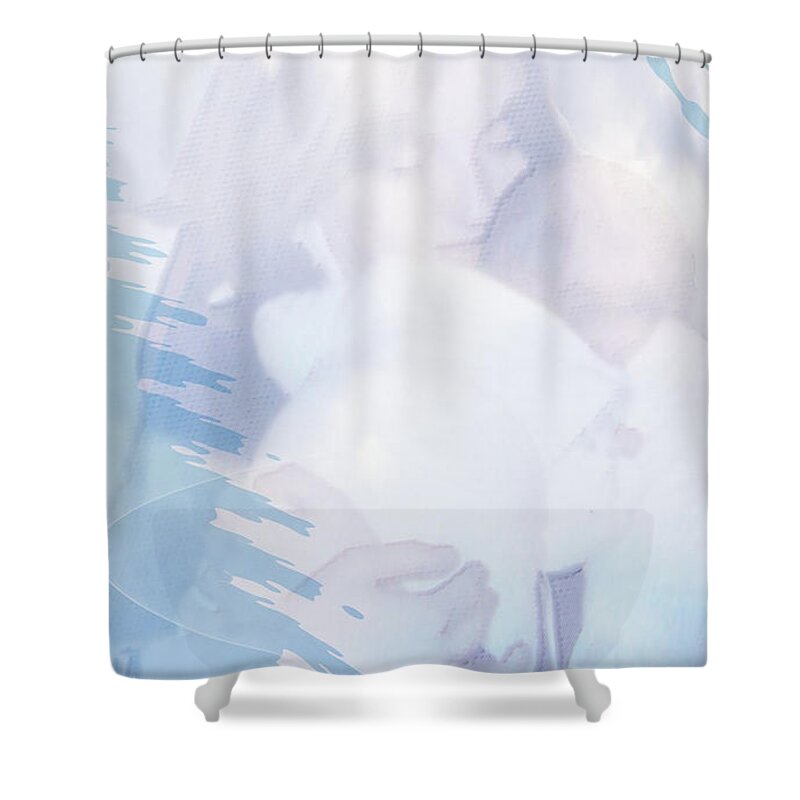 Mother And Baby Shower Curtain featuring the photograph Behind the curtain by Eva-Maria Di Bella
