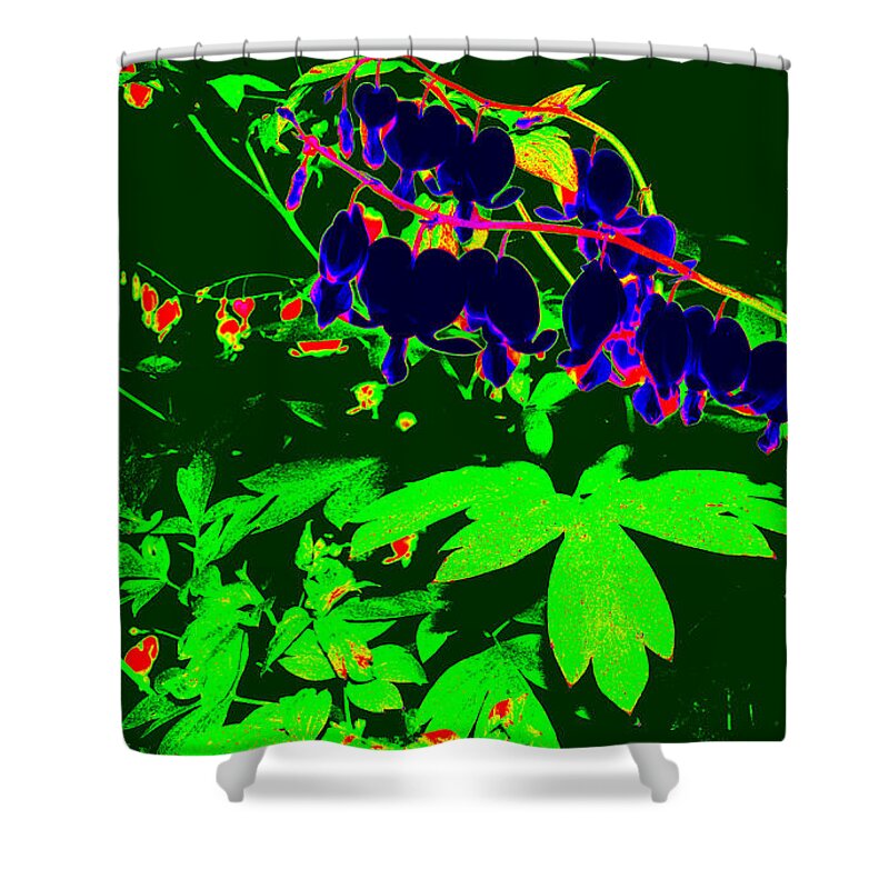 Abstract Photography Shower Curtain featuring the photograph Bleeding Abstract by Kim Galluzzo