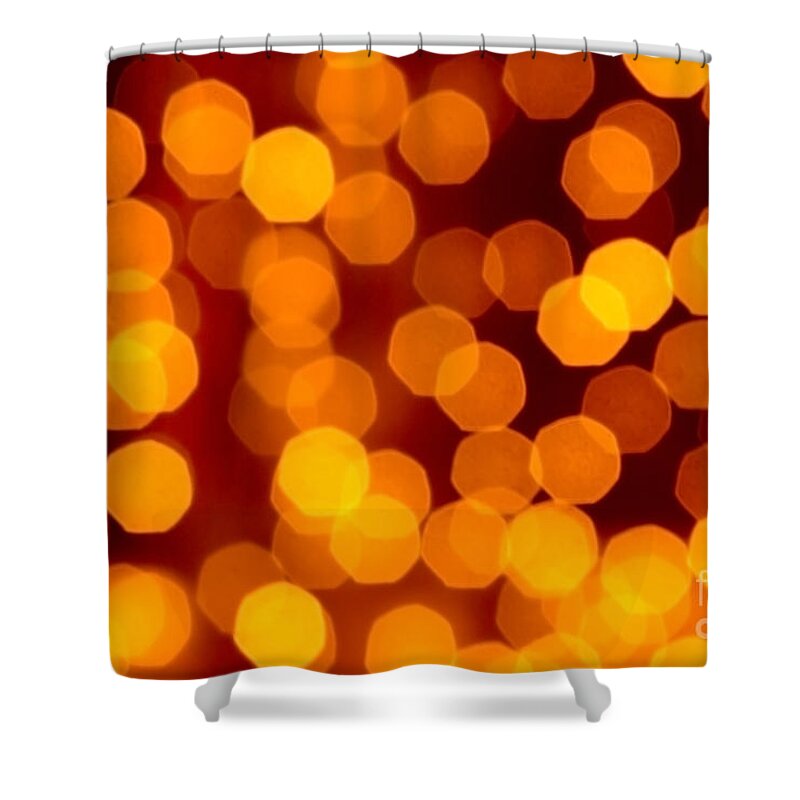Abstract Shower Curtain featuring the photograph Blurred Christmas Lights by Carlos Caetano