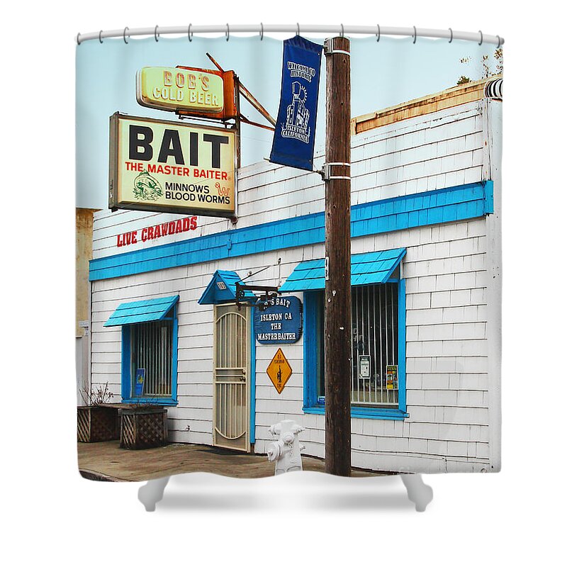 Bobs Bait Shop in Isleton California . The Master Baiter Shower
