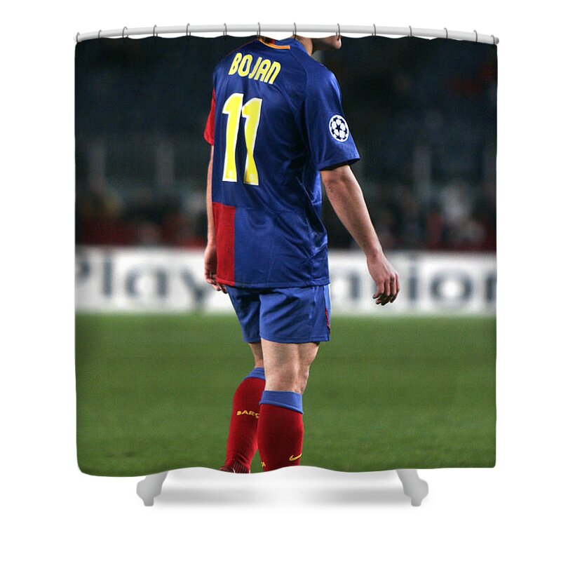 Bojan Shower Curtain featuring the photograph Bojan Krkic in Camp Nou by Agusti Pardo Rossello