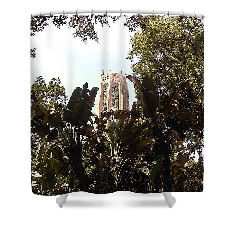 Bok Shower Curtain featuring the photograph Bok Towers by Kim Galluzzo