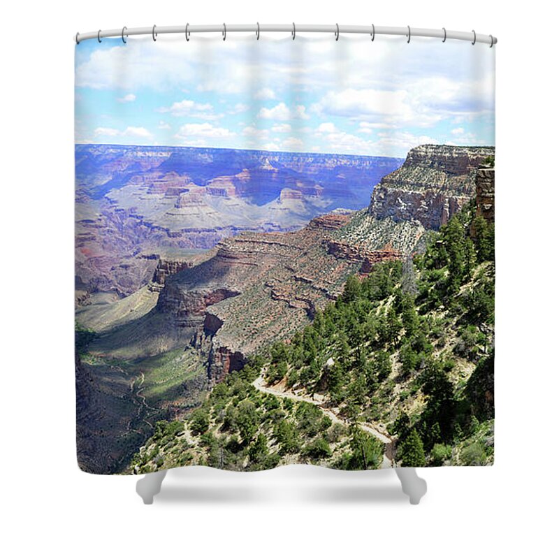 Grand Canyon Shower Curtain featuring the photograph Bright Angel Trail by Paul Mashburn