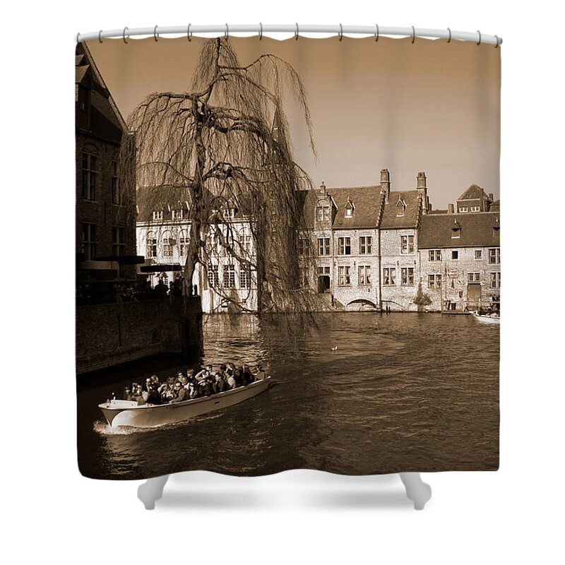 Bruges Shower Curtain featuring the photograph Bruges Canal by Donato Iannuzzi