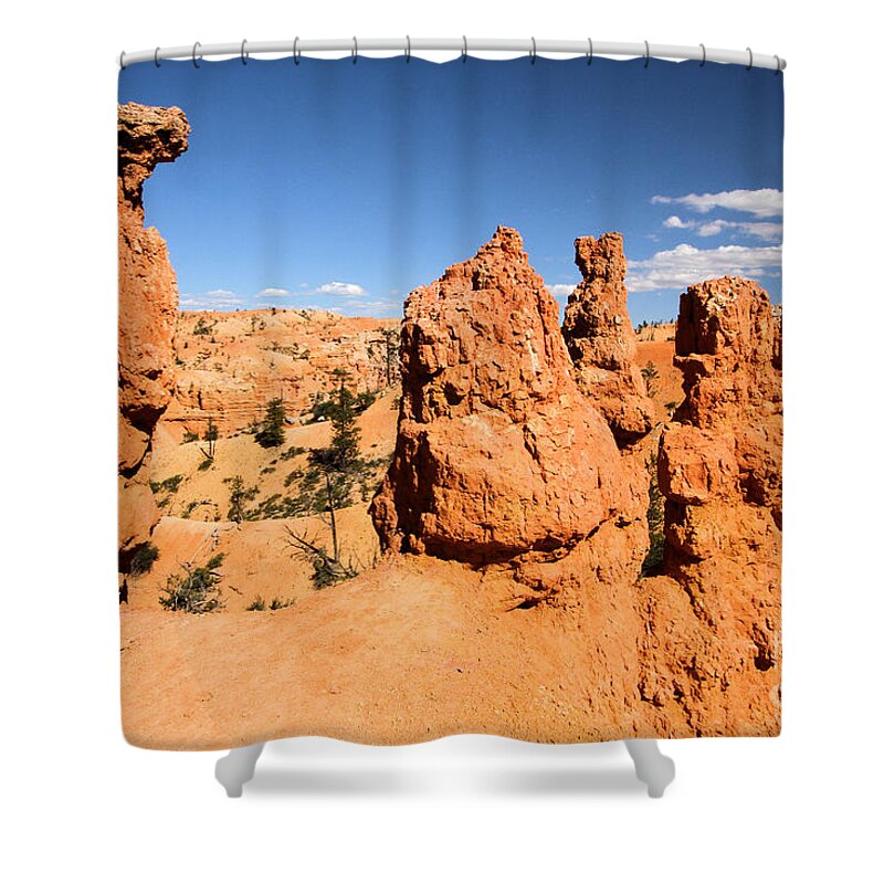Bryce Canyon National Park Shower Curtain featuring the photograph Bryce Canyon Hoodoos by Adam Jewell