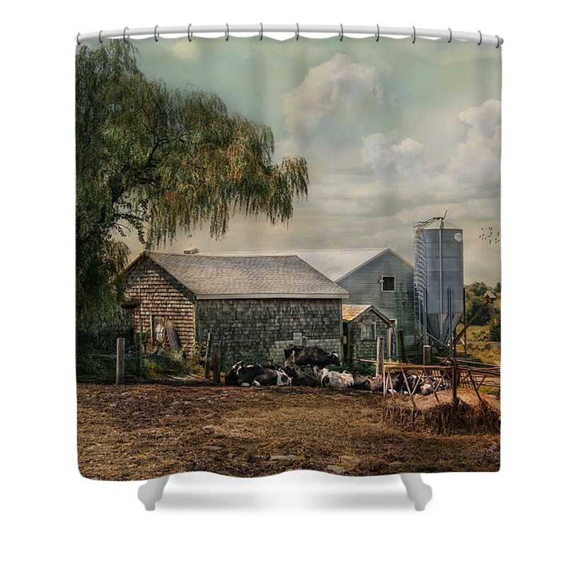 Bucolic Shower Curtain featuring the photograph Bucolic Bliss by Robin-Lee Vieira