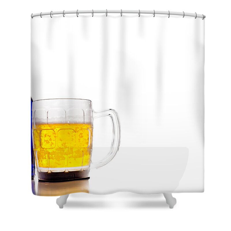 Allen Shower Curtain featuring the photograph Bud Light Platinum by Keith Allen