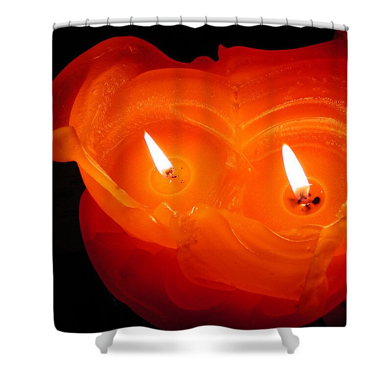 Coletteguggenheim Shower Curtain featuring the photograph Candle Photo by Colette V Hera Guggenheim