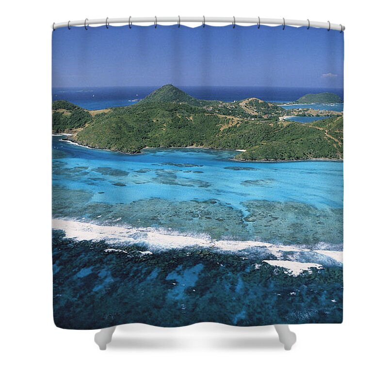 Mp Shower Curtain featuring the photograph Canouan Island, Grenadine Archipelago by Gerry Ellis