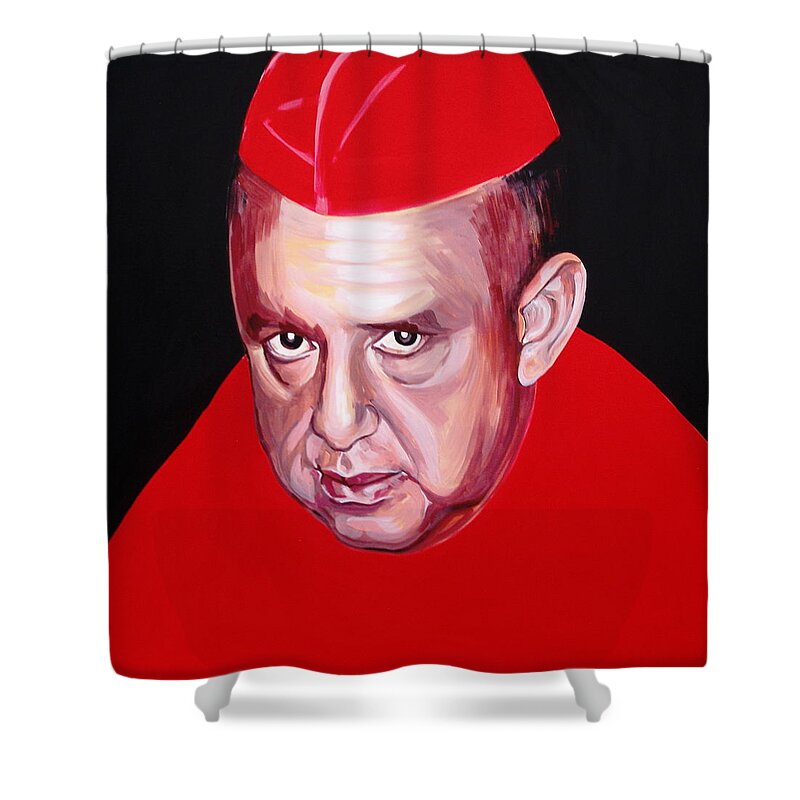  Carlos Bergantinos Shower Curtain featuring the painting Carlos Bergantinos by Yelena Tylkina