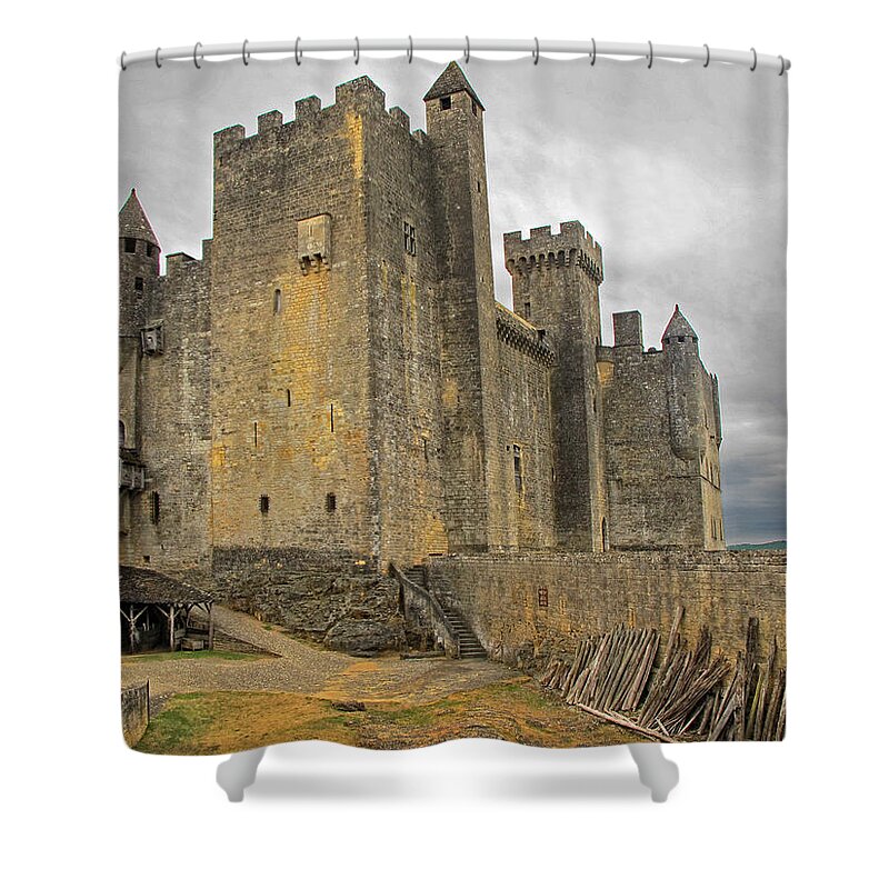 Castle Shower Curtain featuring the photograph Castle Dordogne France by Dave Mills