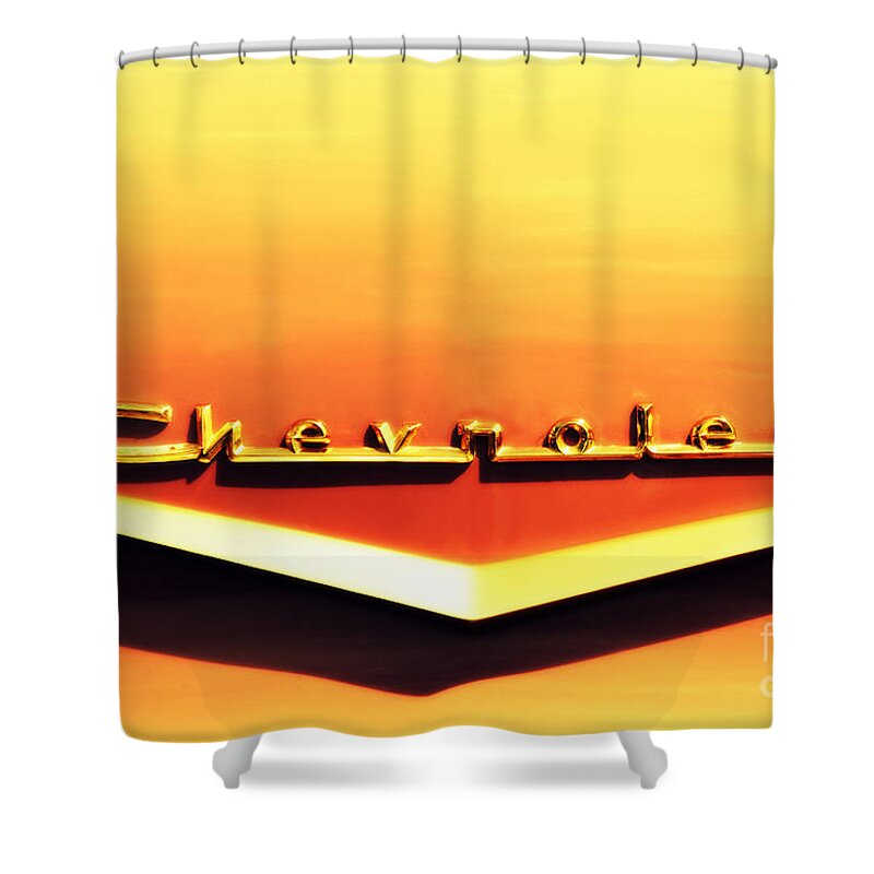 Chevrolet Shower Curtain featuring the photograph Chevrolet by Susanne Van Hulst