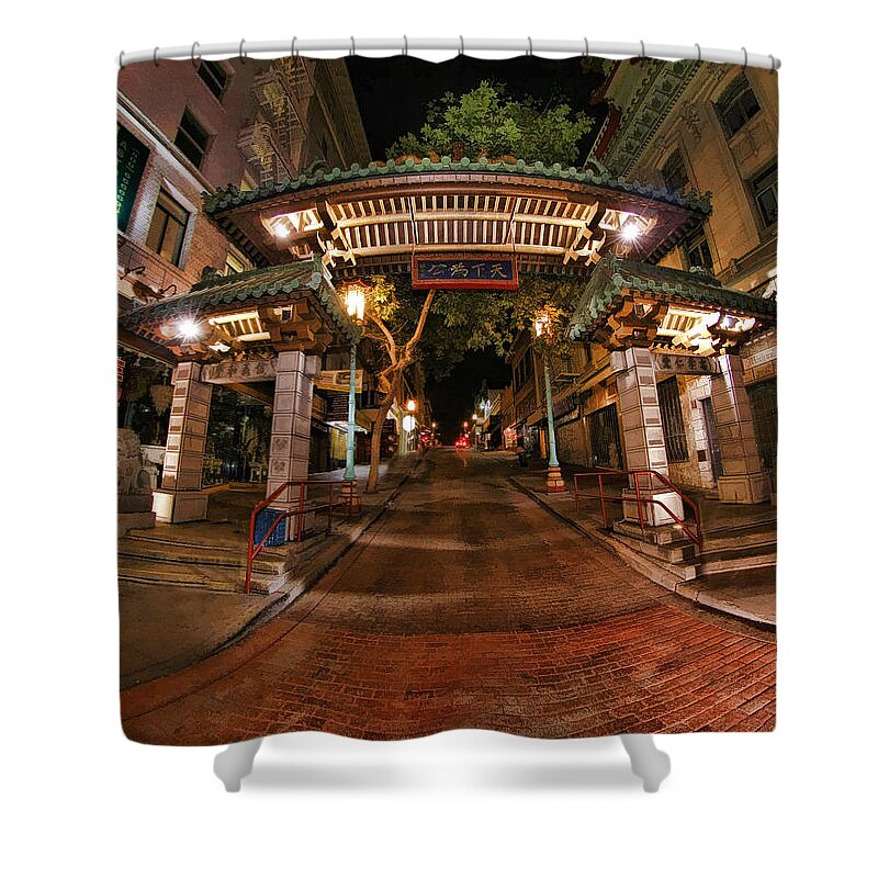 China Town Shower Curtain featuring the photograph Chinatown Entrance by Blake Richards