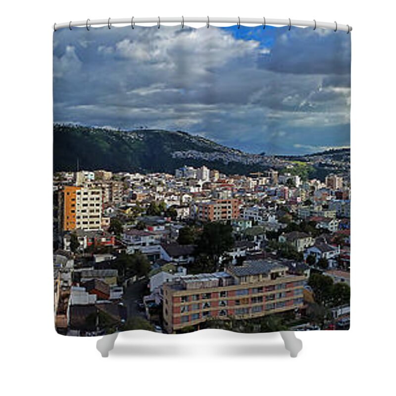 Quito Shower Curtain featuring the photograph Close of Business - Quito - Ecuador by Julia Springer
