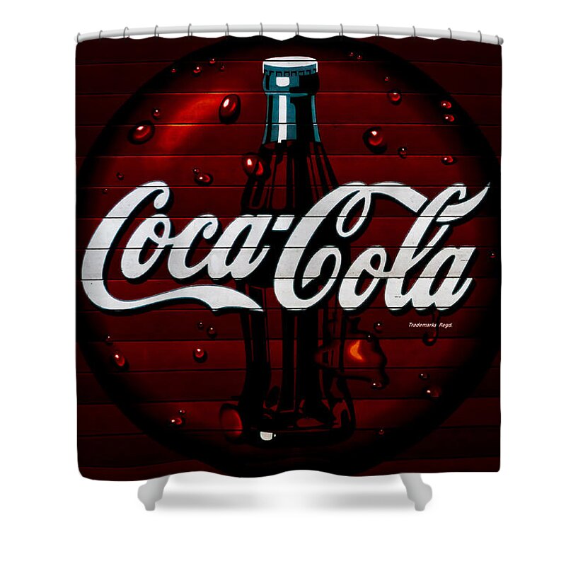 Coca Cola Shower Curtain featuring the photograph Coca-Cola by Mitch Shindelbower