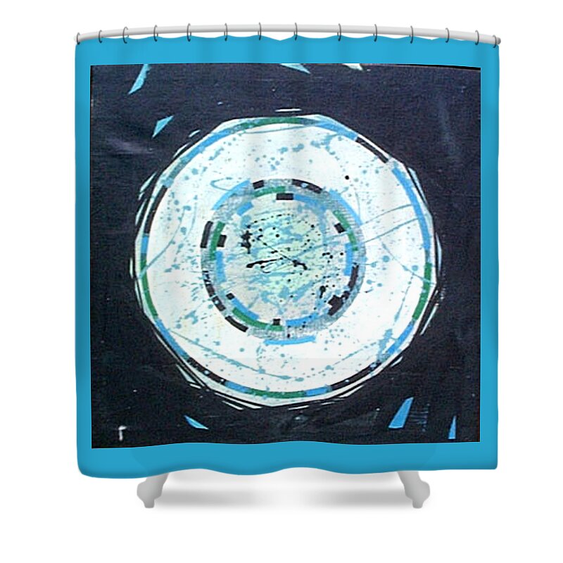 Abstract Shower Curtain featuring the painting Complete Thought by Ric Rice
