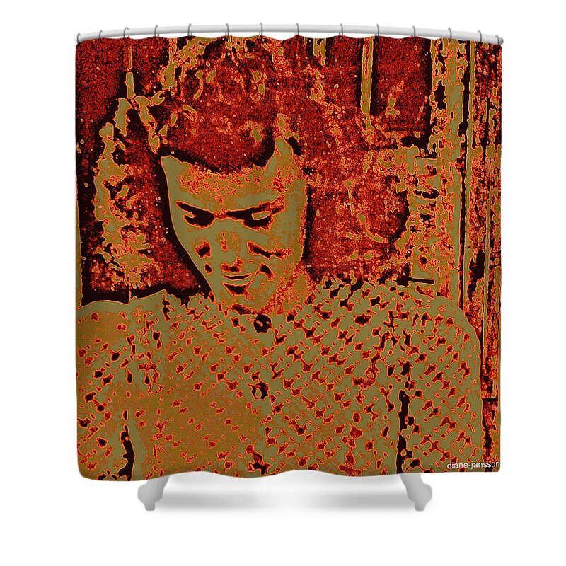 Old Photo Shower Curtain featuring the photograph Copper Glow by Diane montana Jansson