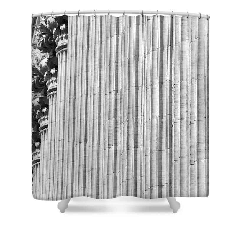 Architecture Shower Curtain featuring the photograph Corinthian Columns by John Schneider