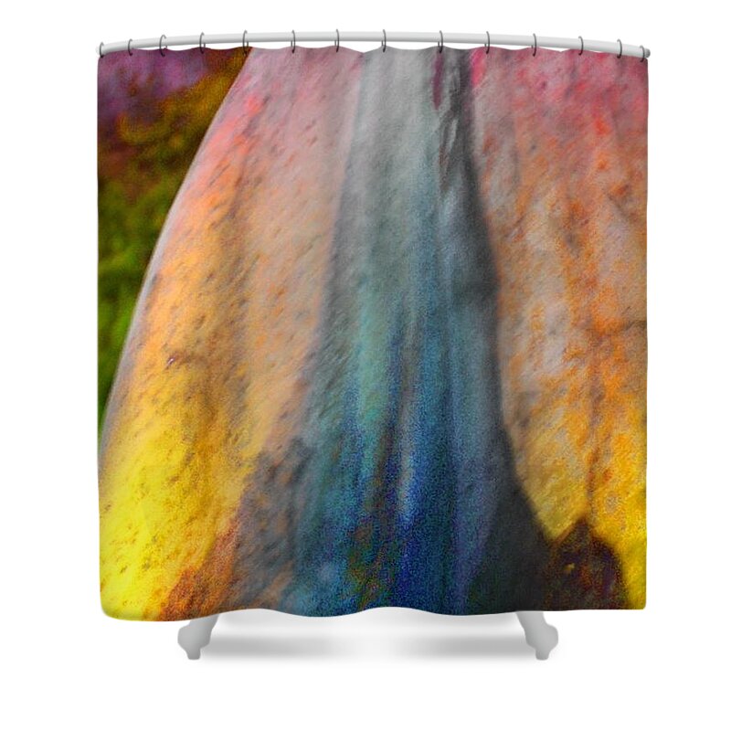 Nature Shower Curtain featuring the digital art Dance Through the Light by Richard Laeton