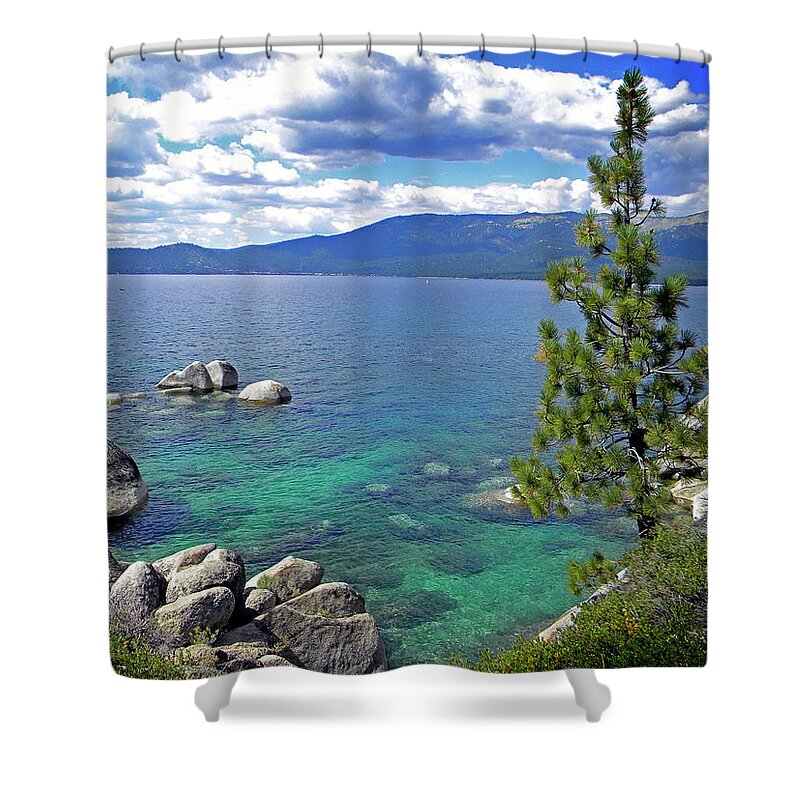 Deep Waters Lake Tahoe Shower Curtain featuring the photograph Deep Waters Lake Tahoe by Frank Wilson