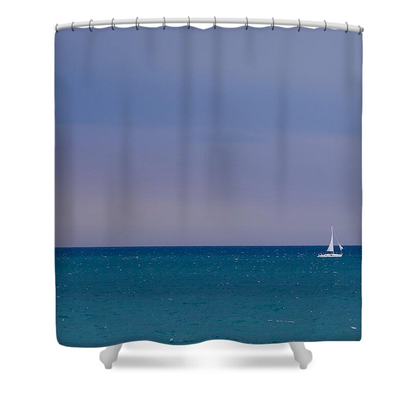 Lake Michigan Shower Curtain featuring the photograph Desiderata by Julia Wilcox